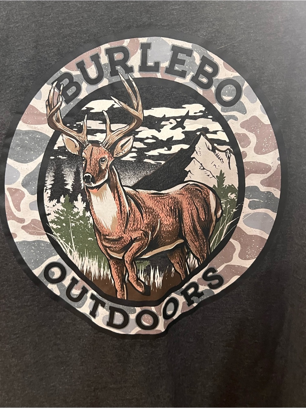 BURLEBO Deer Wall Art - Brown, Cream, Green, Black
